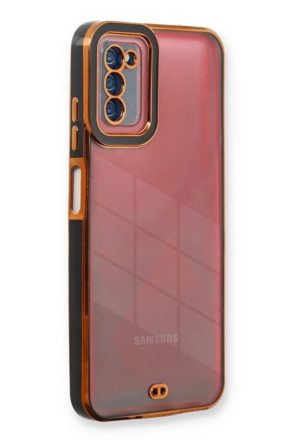 Samsung Galaxy A03S Kılıf Li̇va Lens Si̇li̇kon - Si̇yah - Dropx7837-3100