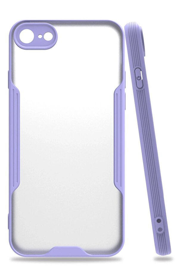 İphone 7 Kılıf Plati̇n Si̇li̇kon - Li̇la