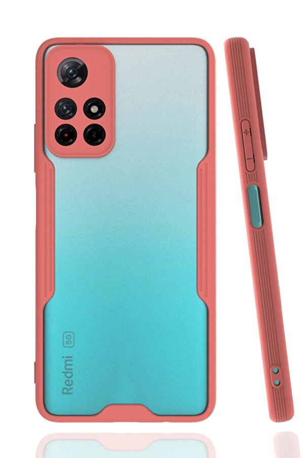 Xi̇aomi̇ Redmi̇ Note 11T Kılıf Plati̇n Si̇li̇kon - Pembe - Dropx1490-6910