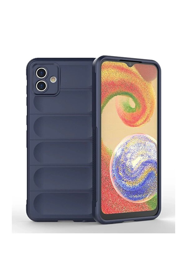 Samsung Galaxy A04E Kılıf Opti̇mum Si̇li̇kon - Laci̇vert - Dropx8211-4401