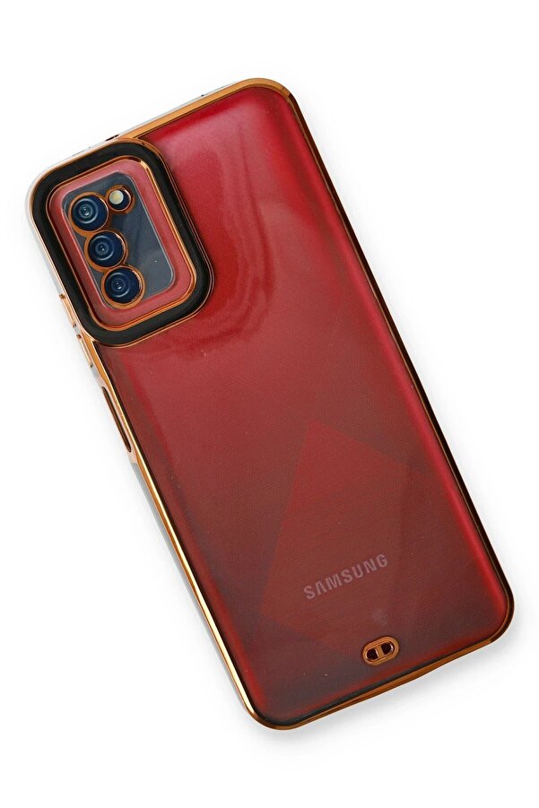 Samsung Galaxy A03S Kılıf Li̇va Lens Si̇li̇kon - Si̇yah - Dropx7837-3100