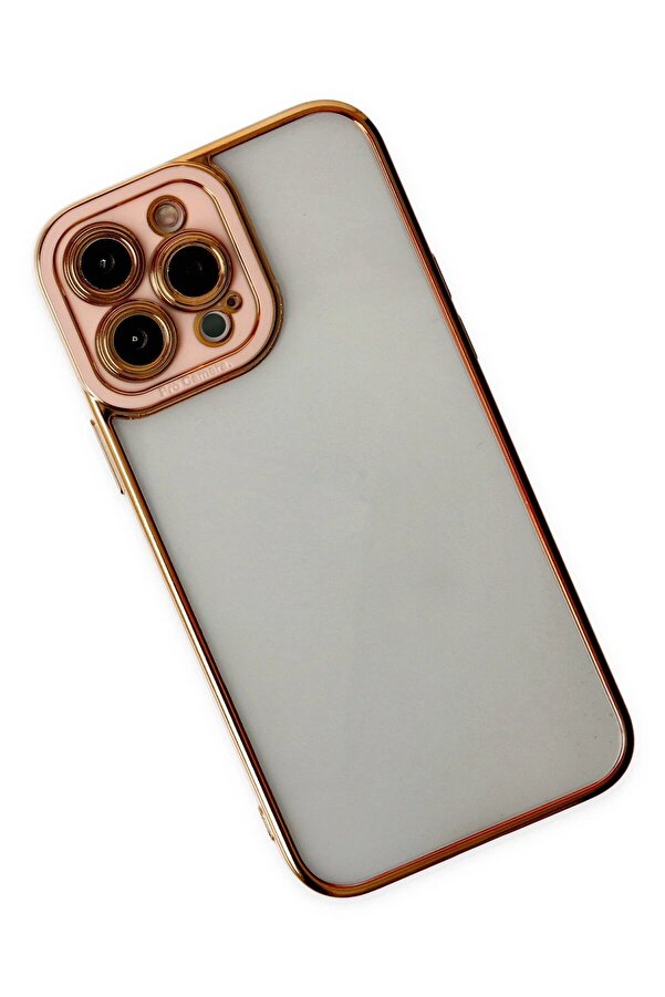 İphone 13 Pro Kılıf Li̇va Lens Si̇li̇kon - Rose - Dropx4136-5099