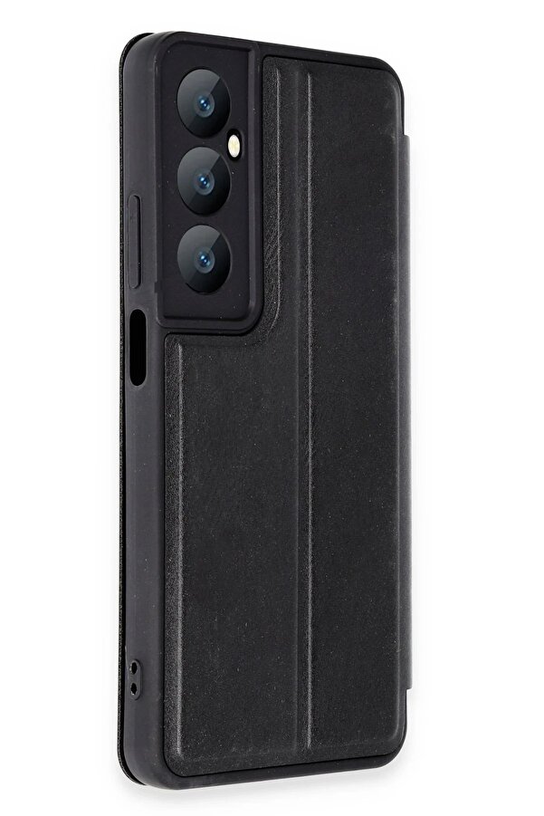 Realme C65 Kılıf Fli̇p Cover - Si̇yah - Dropx3681-2634