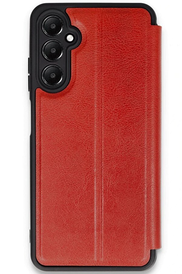 Samsung Galaxy A35 5G Kılıf Fli̇p Cover - Kırmızı - Dropx2899-5853