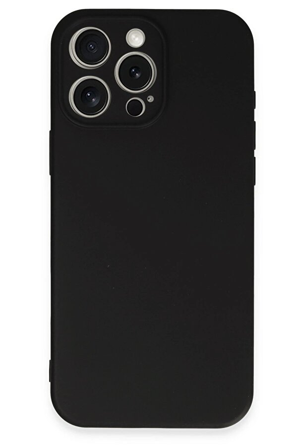 İphone 16 Pro Kılıf Fi̇rst Si̇li̇kon - Si̇yah - Dropx2861-3679