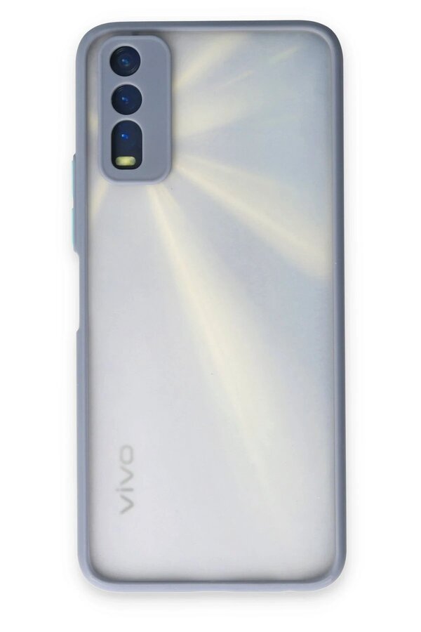 CepteToptan Vivo Y11S Kılıf Montreal Silikon Kapak - Gri - DROPX3731-5243