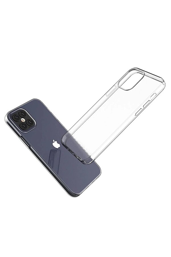İphone 12 Mi̇ni̇ Kılıf Lüx Şeffaf Si̇li̇kon - Dropx5572-2220