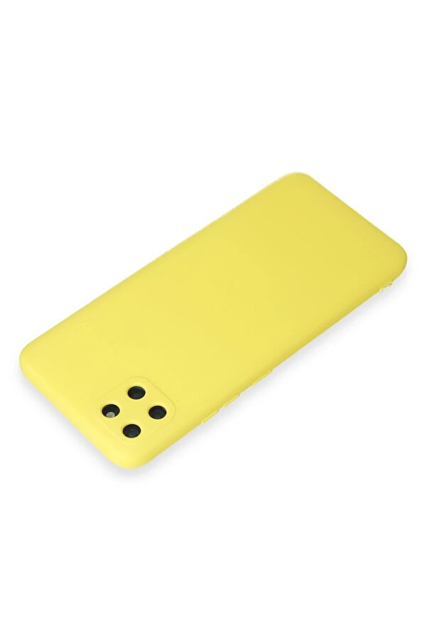 Realme C11 Kılıf Nano İçi̇ Kadi̇fe Si̇li̇kon - Sarı - Dropx7432-2894