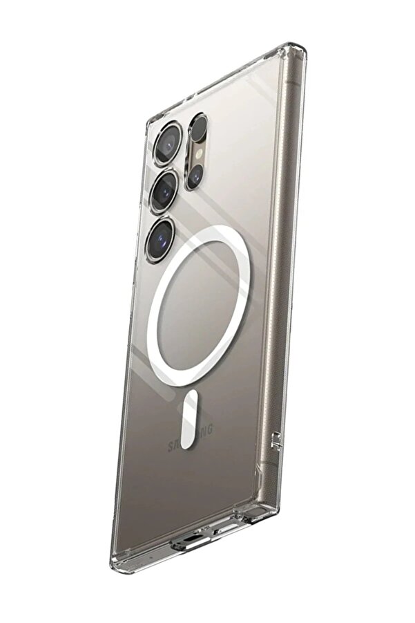 Samsung Galaxy S24 Ultra Kılıf Magneti̇csafe Şeffaf Si̇li̇kon - Şeffaf - Dropx3617-8034