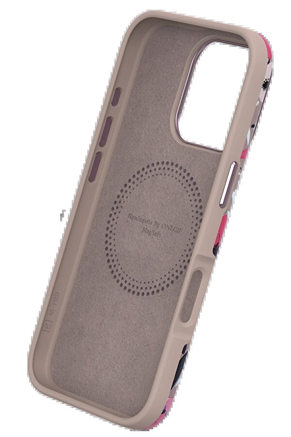 İphone 15 Pro Flower Seri̇es Magsafe Kapak - Pembe - Dropx9448-7802