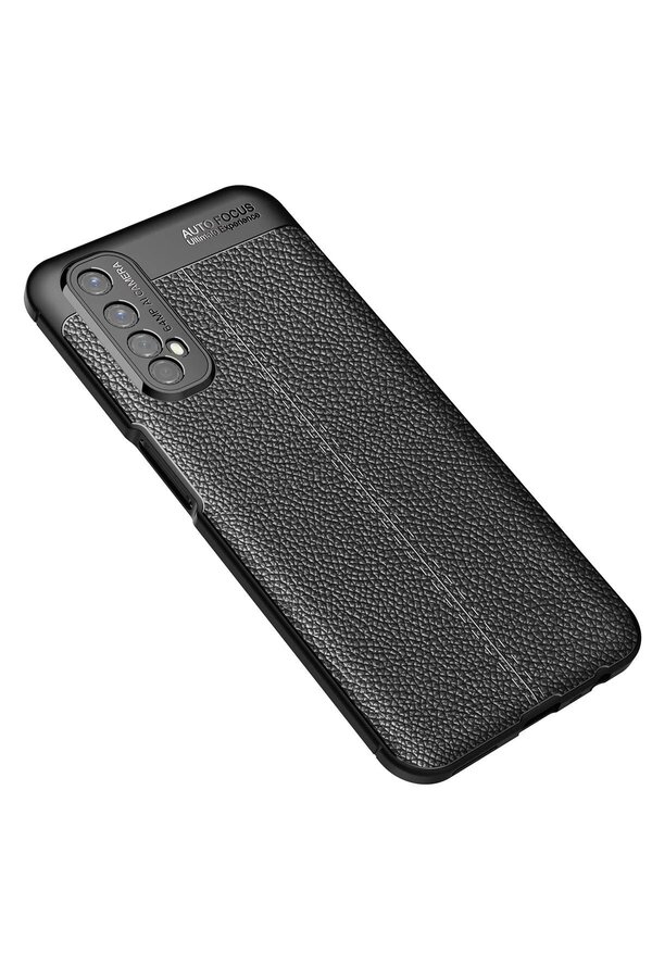 Realme 7 Kılıf Auto Focus Kapak - Si̇yah - Dropx3807-6750