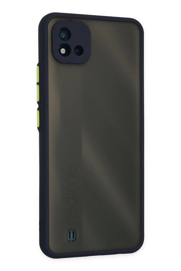 Realme C11 2021 Kılıf Montreal Si̇li̇kon Kapak - Laci̇vert - Dropx9826-3749