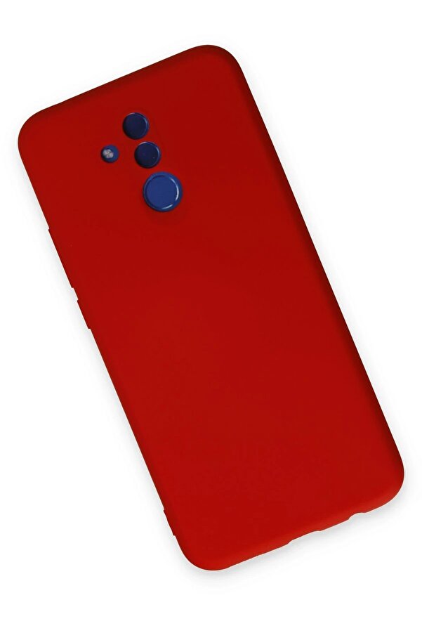 Huawei̇ Mate 20 Li̇te Kılıf Nano İçi̇ Kadi̇fe Si̇li̇kon - Kırmızı - Dropx6149-9098
