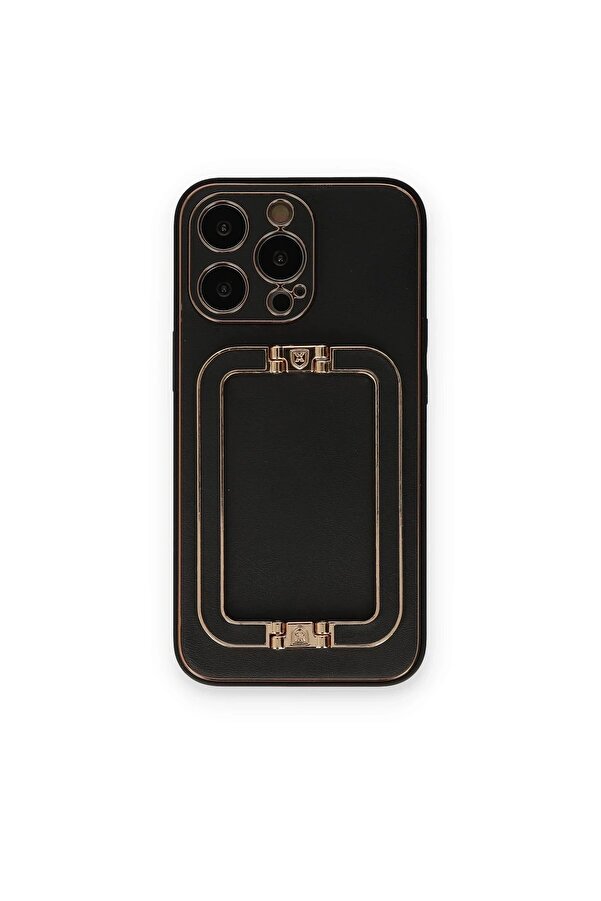 İphone 14 Pro Kılıf Coco Eli̇t Kapak - Si̇yah - Dropx3918-2457