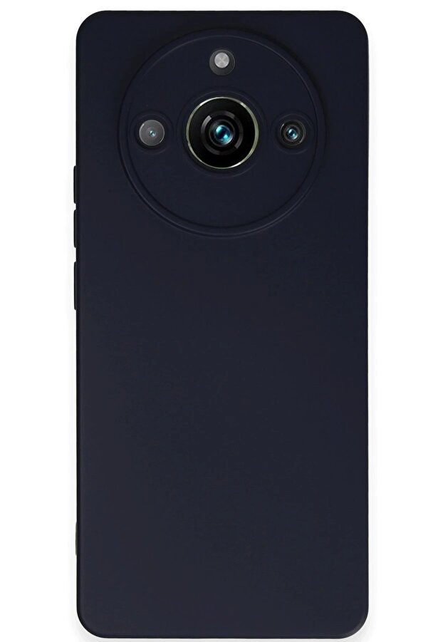 Realme 11 Pro Kılıf Nano İçi̇ Kadi̇fe Si̇li̇kon - Laci̇vert - Dropx9066-2238