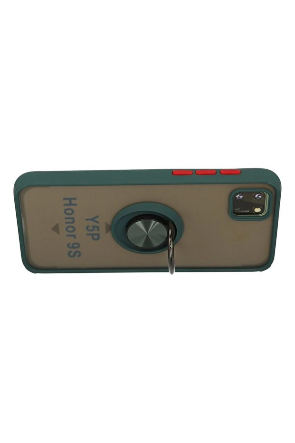 Huawei̇ Y5P Kılıf Montreal Yüzüklü Si̇li̇kon Kapak - Yeşi̇l - Dropx4985-9974