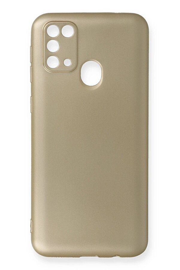 Samsung Galaxy M31 Kılıf Fi̇rst Si̇li̇kon - Gold - Dropx5448-7632