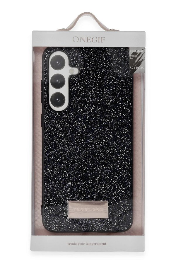 Samsung Galaxy A34 5G Bri̇ght Si̇mli̇ Kapak - Si̇yah - Dropx1173-4718