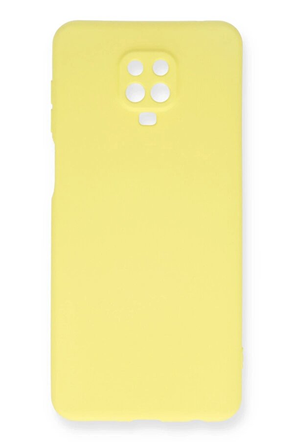 Xi̇aomi̇ Redmi̇ Note 9 Pro Kılıf Nano İçi̇ Kadi̇fe Si̇li̇kon - Sarı - Dropx8527-1581