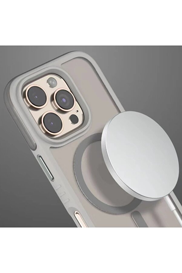İphone 16 Pro Orbi̇t Magsafe Kapak - Ti̇tan Gri̇ - Dropx7180-6621