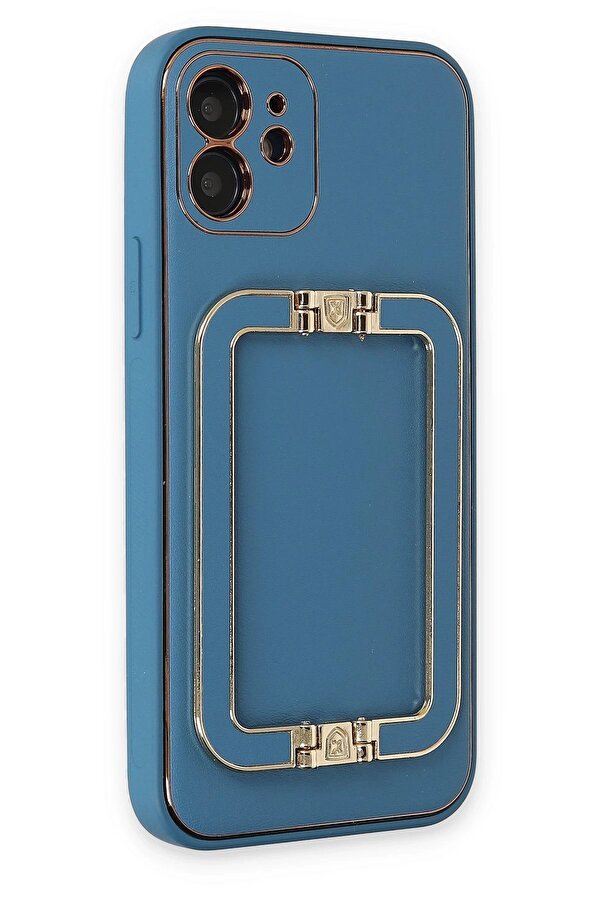 İphone 12 Kılıf Coco Eli̇t Kapak - Mavi̇ - Dropx7209-5031