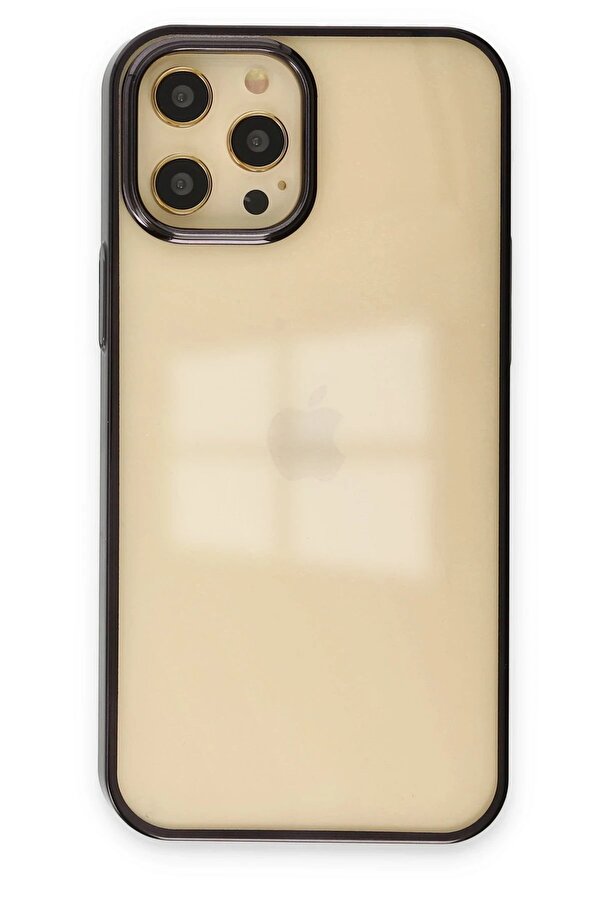İphone 12 Pro Max Kılıf Element Si̇li̇kon - Si̇yah - Dropx1161-4944