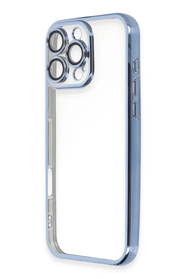 İphone 16 Pro Kılıf Lensli̇ Si̇li̇kon - Açık Mavi̇ - Dropx6416-4836
