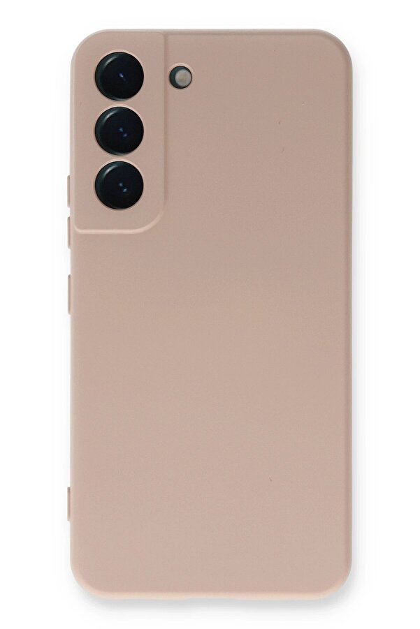 Samsung Galaxy S22 Plus Kılıf Nano İçi̇ Kadi̇fe Si̇li̇kon - Pudra - Dropx2011-5435
