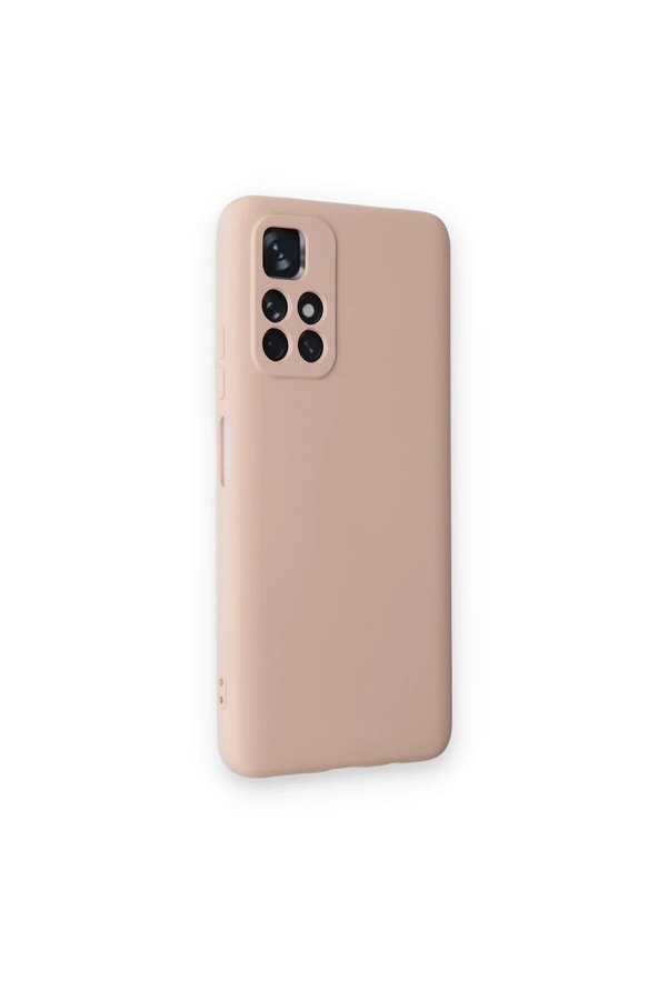 Xi̇aomi̇ Redmi̇ Note 11T Kılıf Nano İçi̇ Kadi̇fe Si̇li̇kon - Pudra - Dropx4718-2224