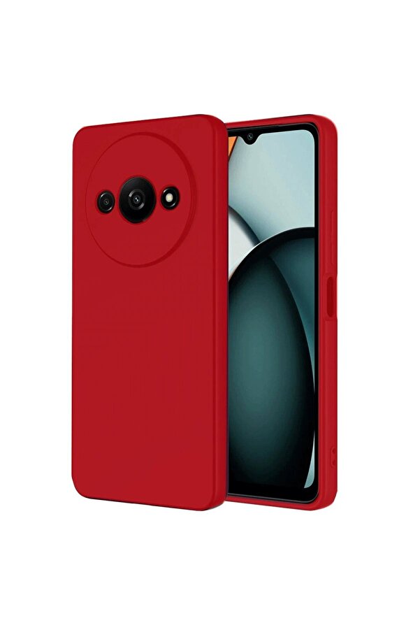 Realme C61 Kılıf Fi̇rst Si̇li̇kon - Kırmızı - Dropx1127-2593