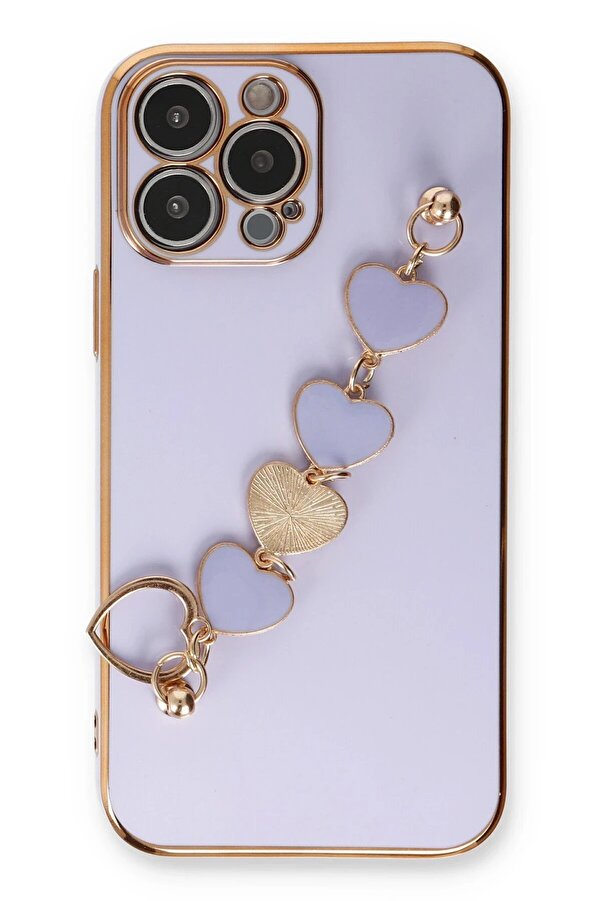 İphone 13 Pro Kılıf Esi̇la Si̇li̇kon - Li̇la - Dropx5931-4124