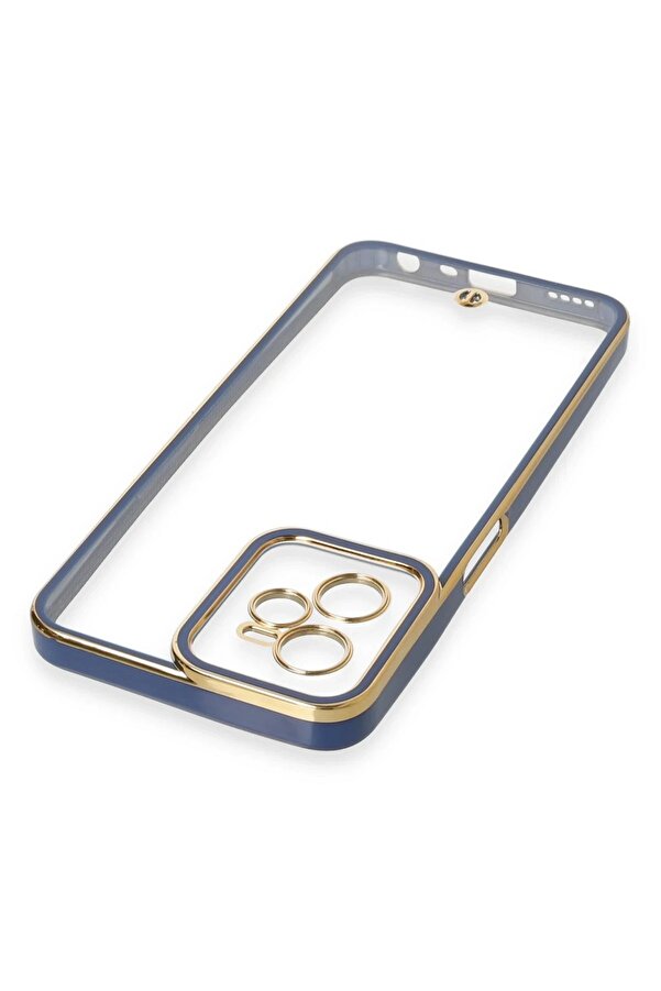 Realme C35 Kılıf Li̇va Lens Si̇li̇kon - Mavi̇ - Dropx4796-2523