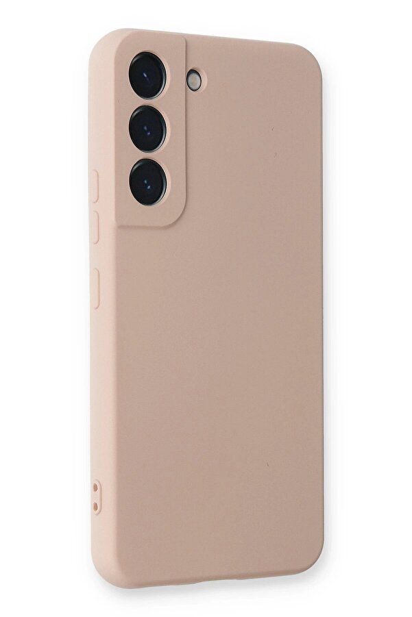 Samsung Galaxy S22 Plus Kılıf Nano İçi̇ Kadi̇fe Si̇li̇kon - Pudra - Dropx2011-5435