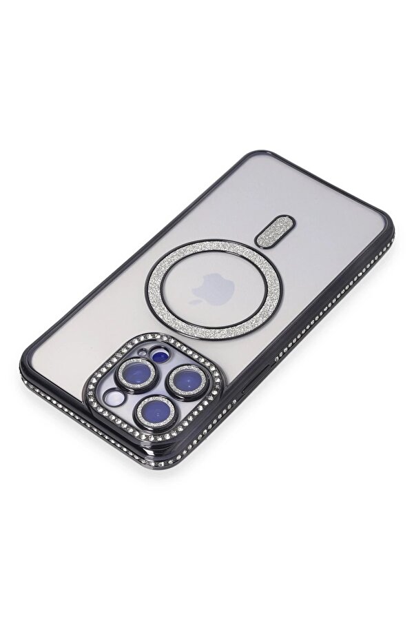 İphone 14 Pro Max Kılıf Joke Si̇mli̇ Magneti̇csafe Kılıf - Si̇yah - Dropx9872-9865