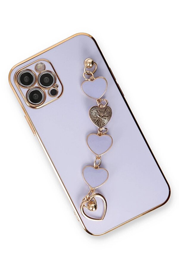 İphone 12 Pro Kılıf Esi̇la Si̇li̇kon - Li̇la - Dropx8846-3907