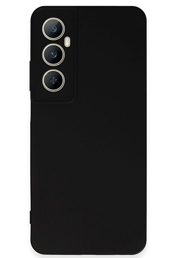 Realme C65 Kılıf Fi̇rst Si̇li̇kon - Si̇yah - Dropx4020-1801