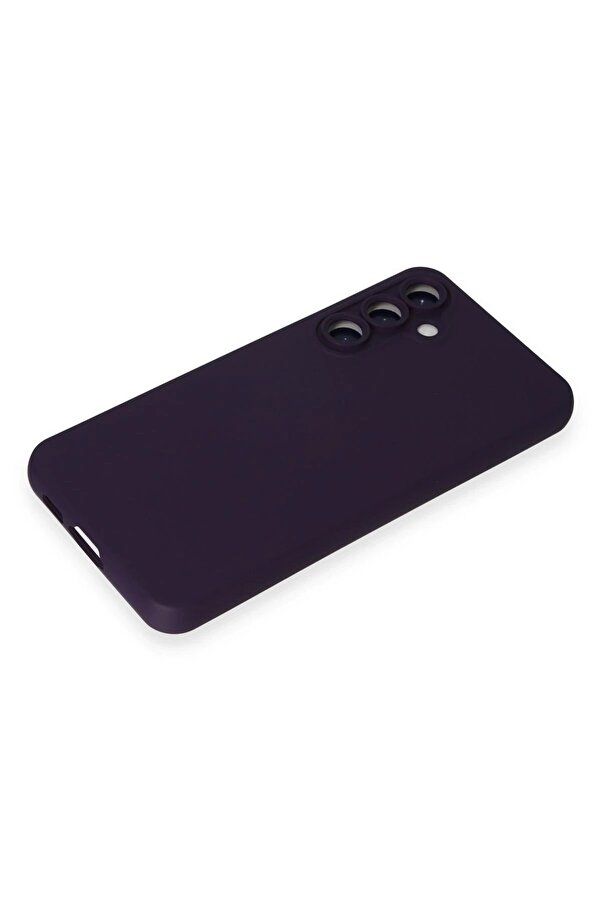 Samsung Galaxy S24 Kılıf Nano İçi̇ Kadi̇fe Si̇li̇kon - Mor - Dropx4029-2748