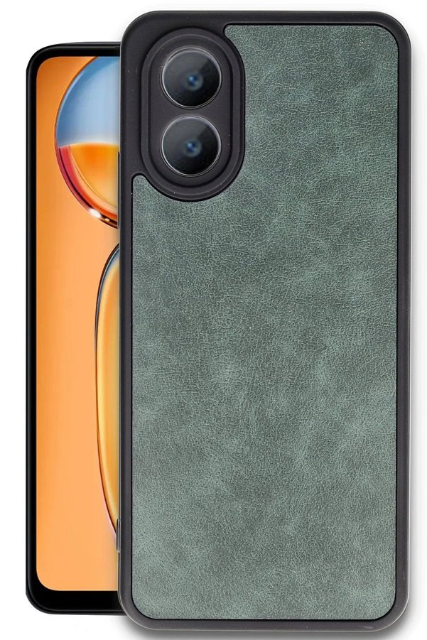 CepteToptan Oppo A38 Kılıf Aras Deri Kapak - Koyu Yeşil - DROPX6387-8238