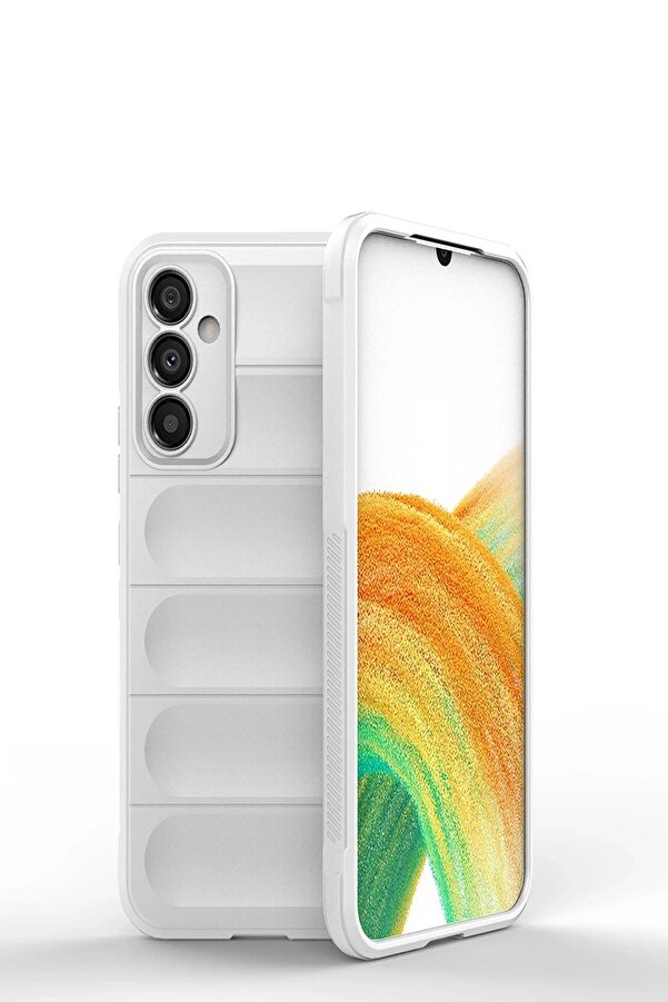 Samsung Galaxy A15 4G Kılıf Opti̇mum Si̇li̇kon - Krem - Neo5042-9335