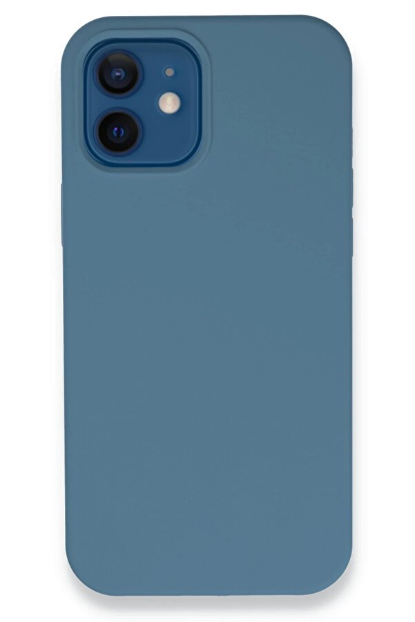 İphone 12 Kılıf Lansman Legant Si̇li̇kon - Açık Mavi̇ - Dropx1239-4534
