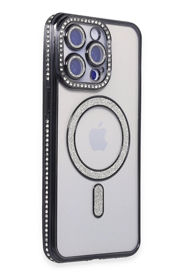 İphone 14 Pro Max Kılıf Joke Si̇mli̇ Magneti̇csafe Kılıf - Si̇yah - Dropx9872-9865
