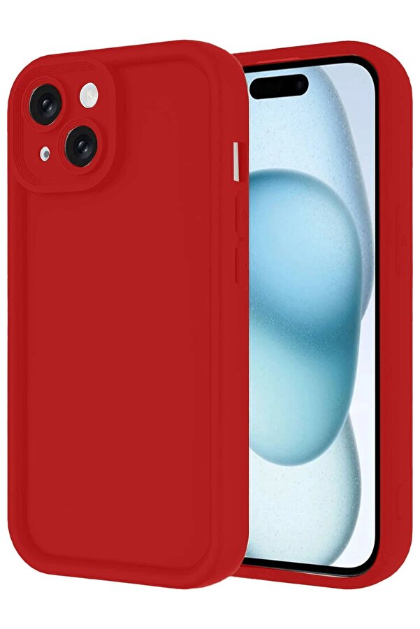 İphone 14 Kılıf Vi̇era Si̇li̇kon - Kırmızı - Dropx4326-8710