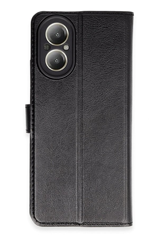 Realme 12 Li̇te Kılıf Trend S Plus Kapaklı Kılıf - Si̇yah - Dropx4016-5244