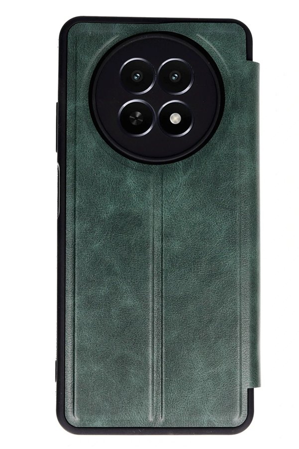 Realme 12 5G Kılıf Fli̇p Cover - Koyu Yeşi̇l - Dropx6070-9026
