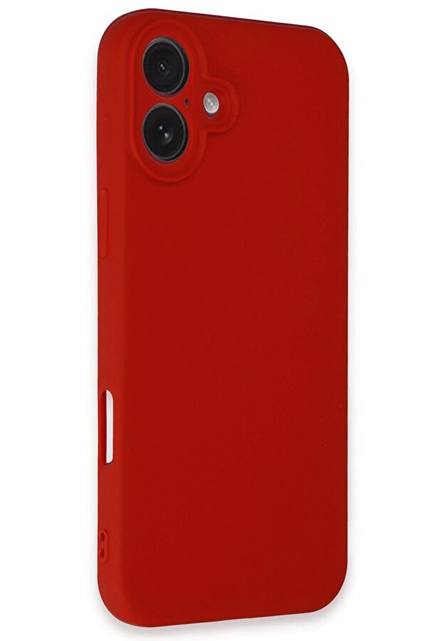 İphone 16 Kılıf Fi̇rst Si̇li̇kon - Kırmızı - Dropx5011-5563