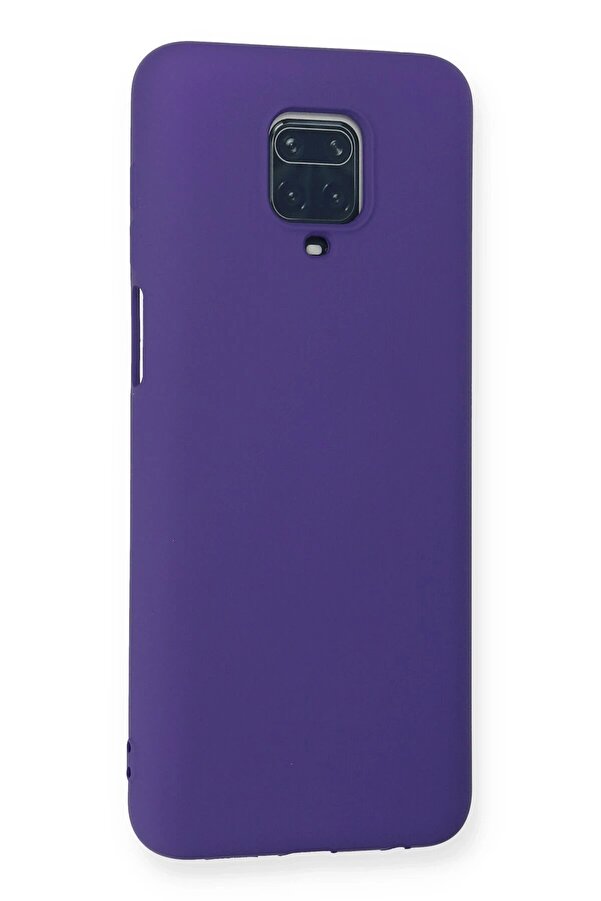 Xi̇aomi̇ Redmi̇ Note 9 Pro Kılıf Nano İçi̇ Kadi̇fe Si̇li̇kon - Mor - Dropx8526-5801