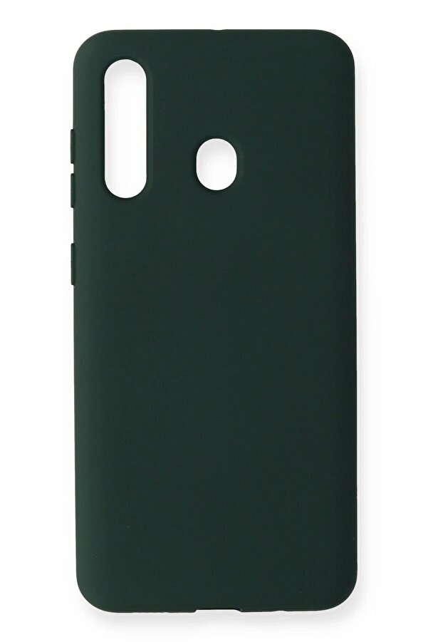 Samsung Galaxy M40 Kılıf Nano İçi̇ Kadi̇fe Si̇li̇kon - Koyu Yeşi̇l - Dropx8100-4527