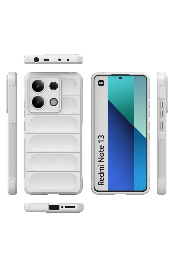 Xi̇aomi̇ Redmi̇ Note 13 4G Kılıf Opti̇mum Si̇li̇kon - Krem - Dropx9666-6172