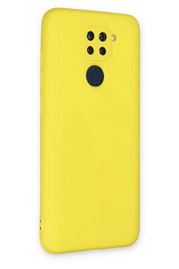 Xi̇aomi̇ Redmi̇ Note 9 Kılıf Nano İçi̇ Kadi̇fe Si̇li̇kon - Sarı - Dropx9540-4080