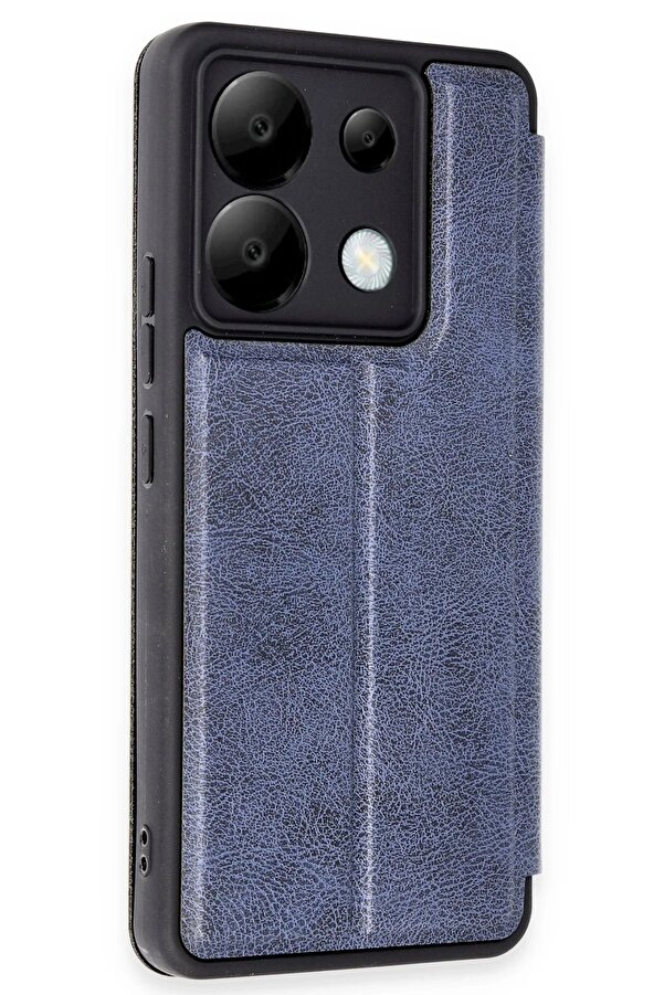 Xi̇aomi̇ Redmi̇ Note 13 Pro 5G Kılıf Fli̇p Cover - Laci̇vert - Dropx1087-7862
